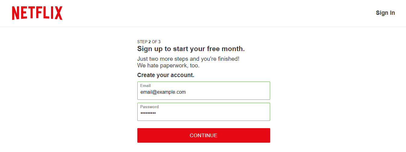 netflix free account